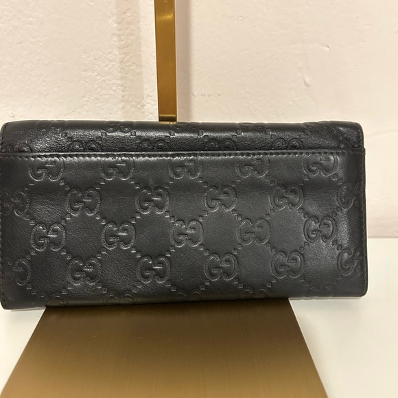 Guccissima GG logo leather long bifold wallet - Picture 2 of 15